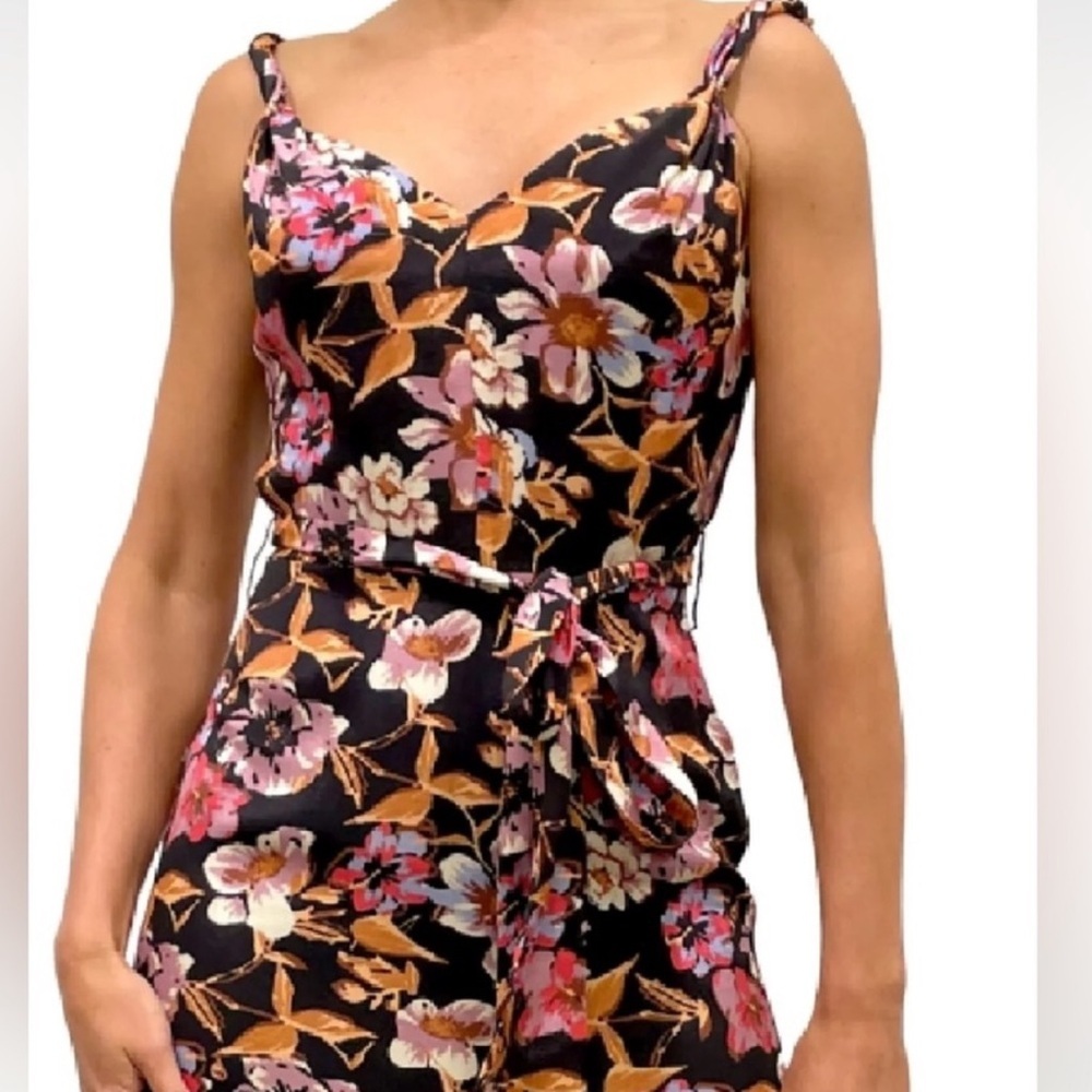 Sam Edelman Black Maxi Dress with Pink and Orange Floral - Picture 5 of 9
